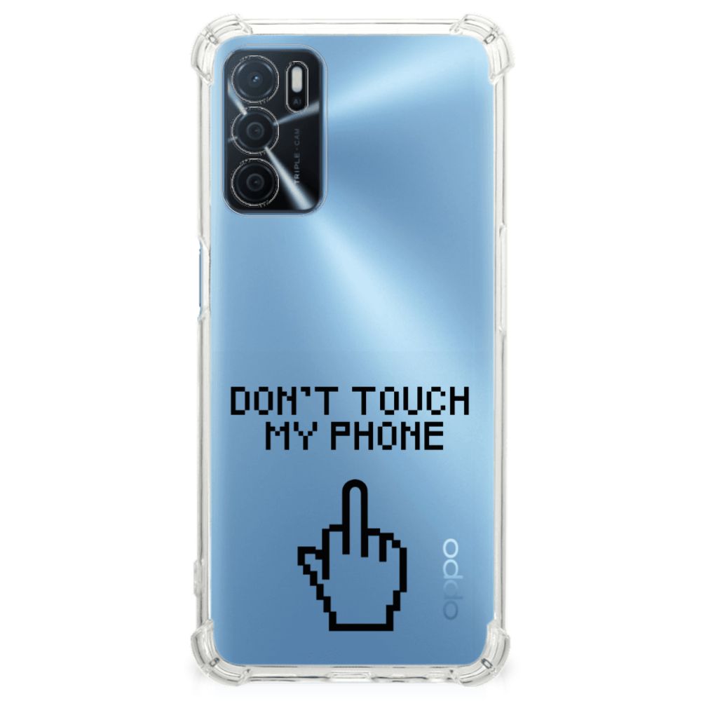 OPPO A16 | A16s | A54s Anti Shock Case Finger Don't Touch My Phone