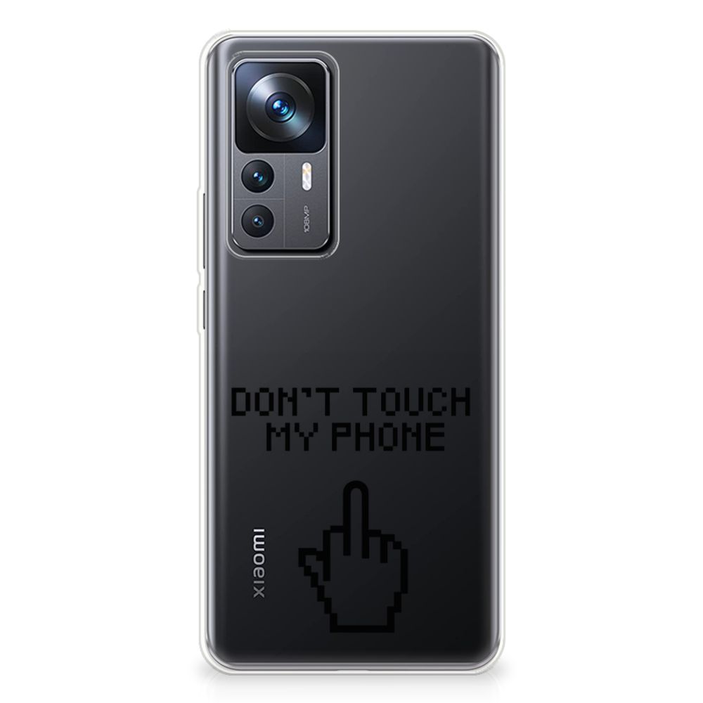 Xiaomi 12T | 12T Pro Silicone-hoesje Finger Don't Touch My Phone