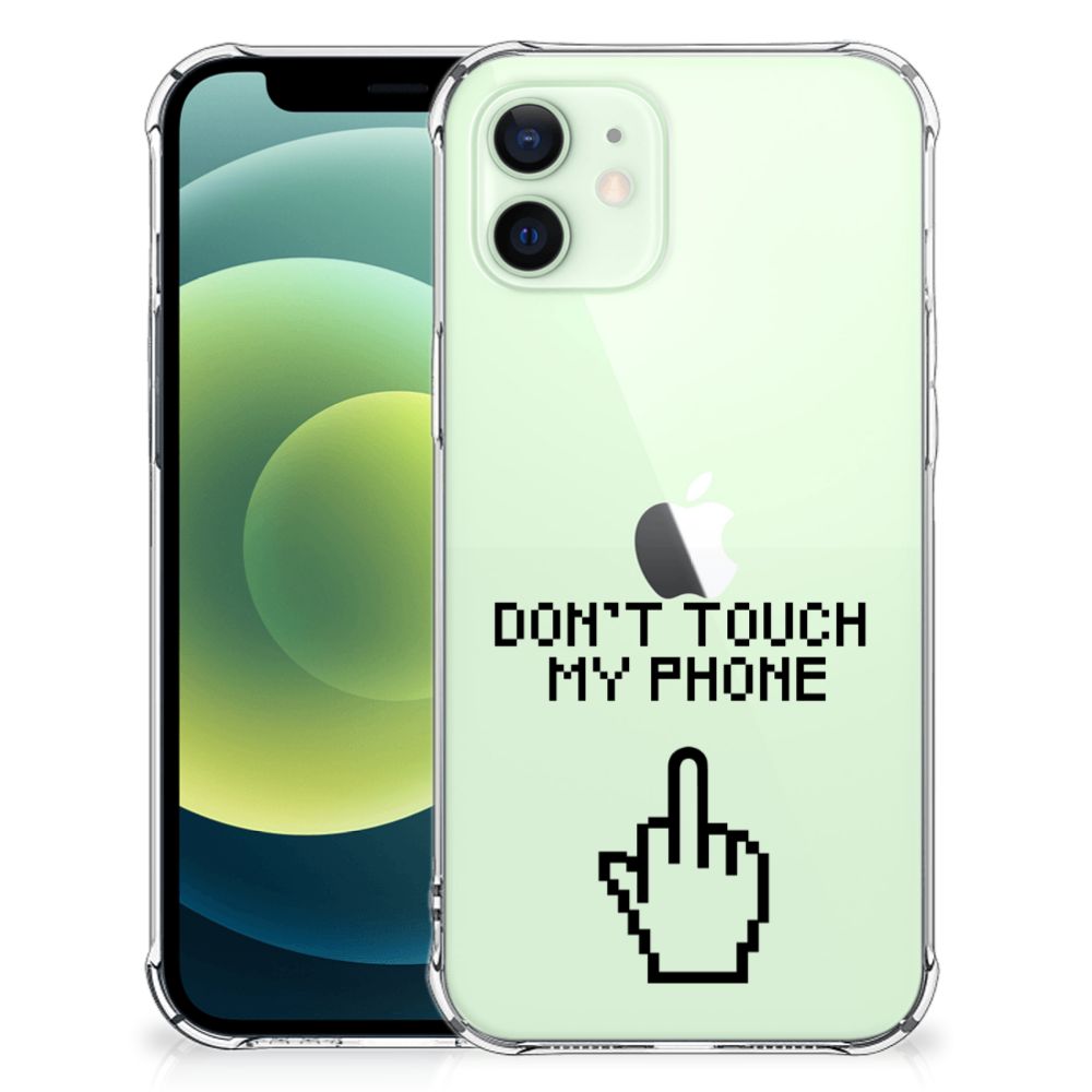 iPhone 12 Mini Anti Shock Case Finger Don't Touch My Phone