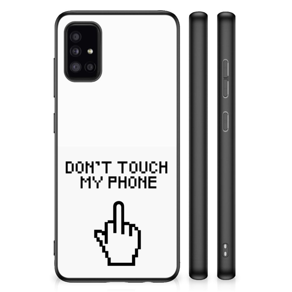 Samsung Galaxy A51 TPU Hoesje Finger Don't Touch My Phone