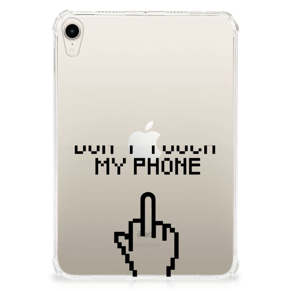 Apple iPad mini 6 (2021) Print Case Finger Don't Touch My Phone