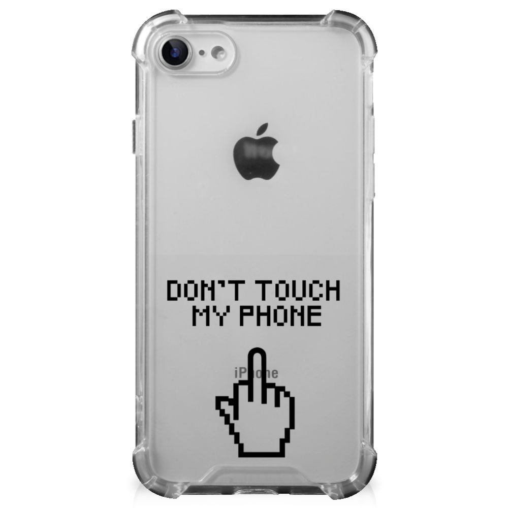 iPhone SE 2022/2020 | iPhone 8/7 Anti Shock Case Finger Don't Touch My Phone