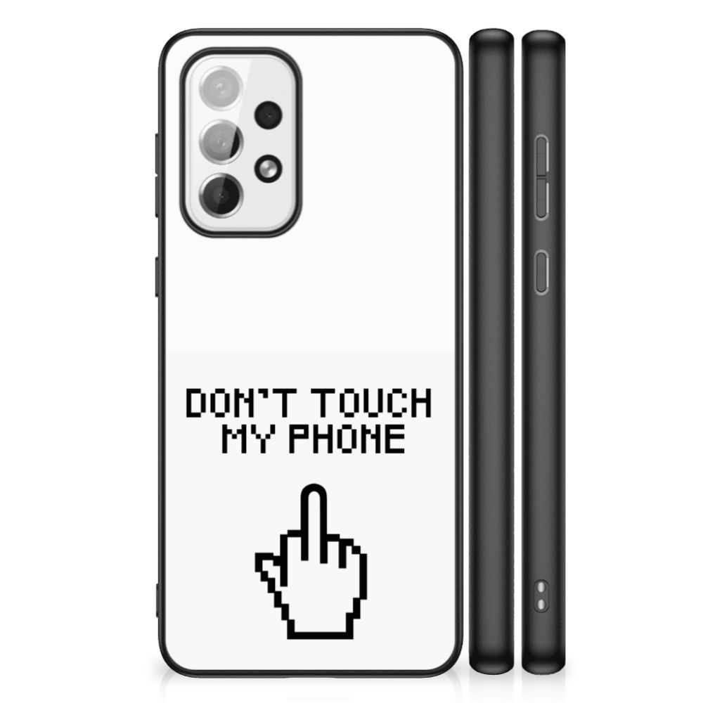 Samsung Galaxy A73 Telefoon Hoesje Finger Don't Touch My Phone
