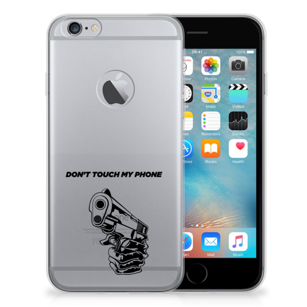 Apple iPhone 6 Plus | 6s Plus Silicone-hoesje Gun Don't Touch My Phone