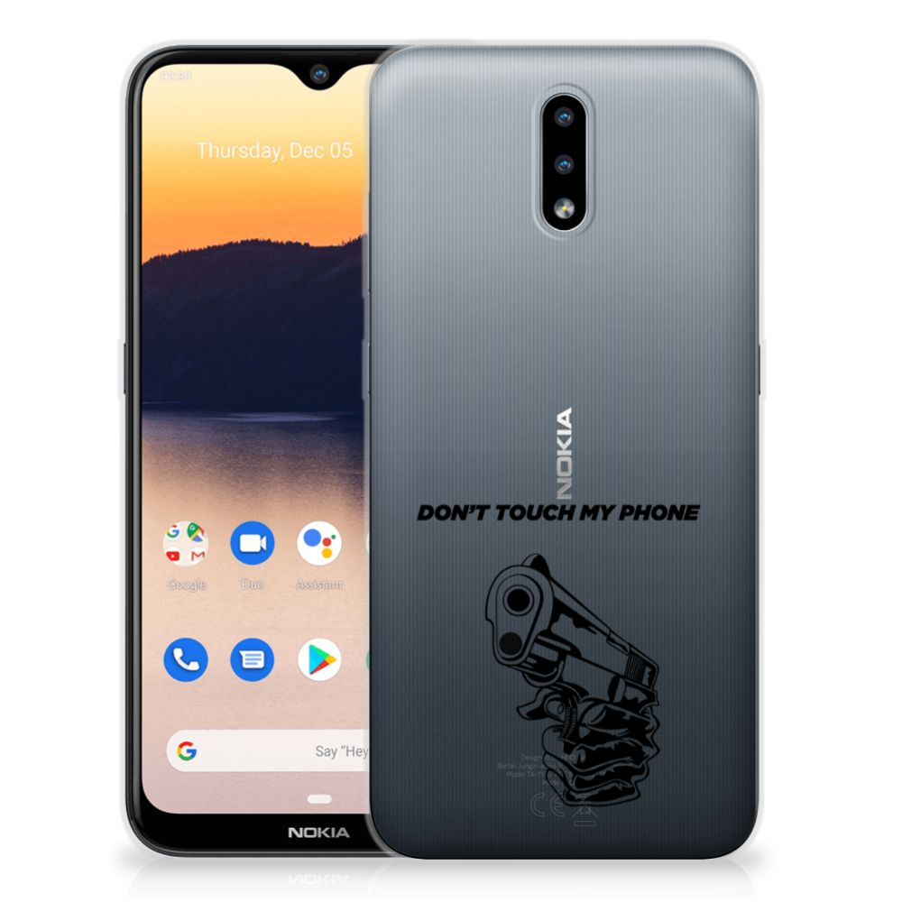 Nokia 2.3 Silicone-hoesje Gun Don't Touch My Phone