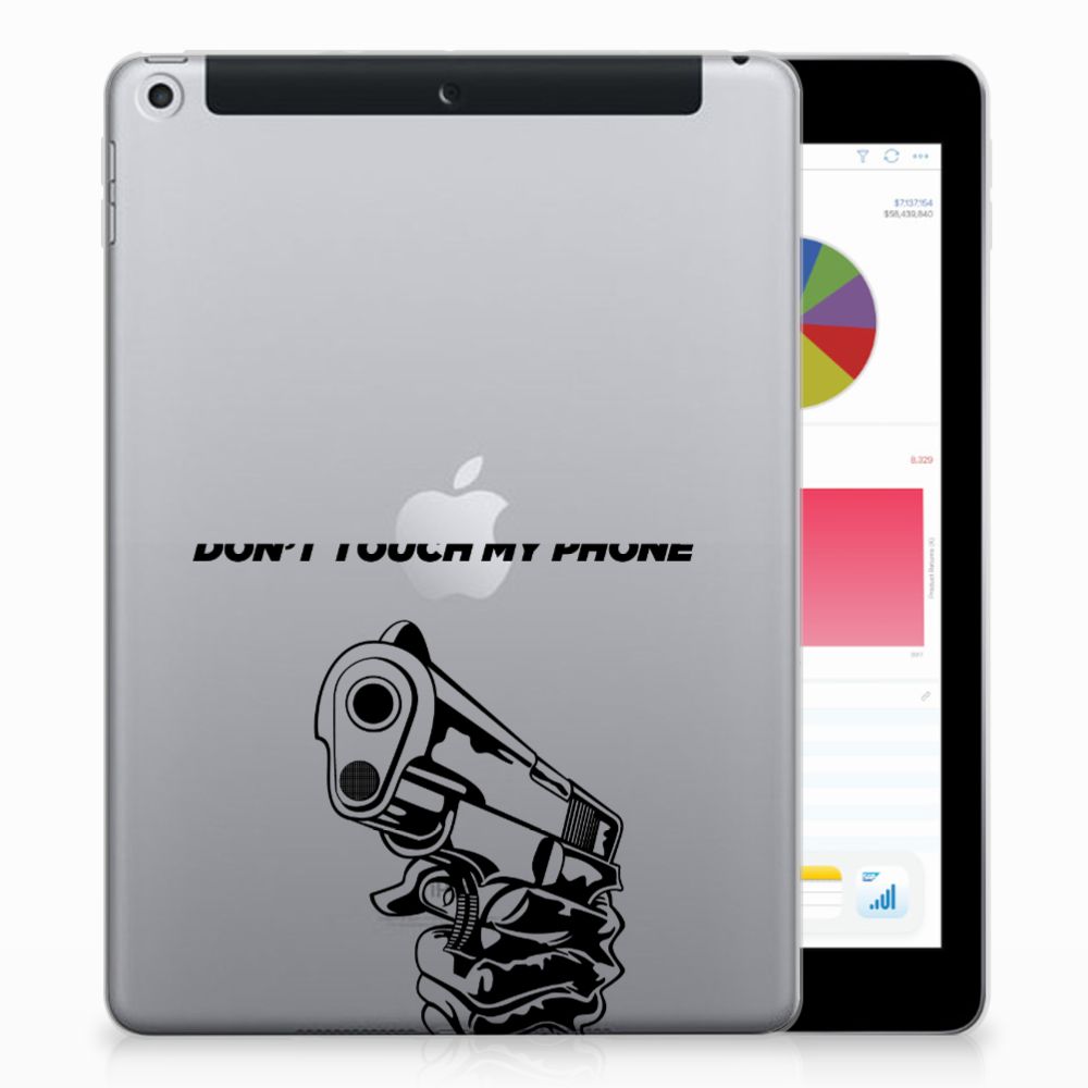 Apple iPad 9.7 2018 | 2017 Print Case Gun Don't Touch My Phone