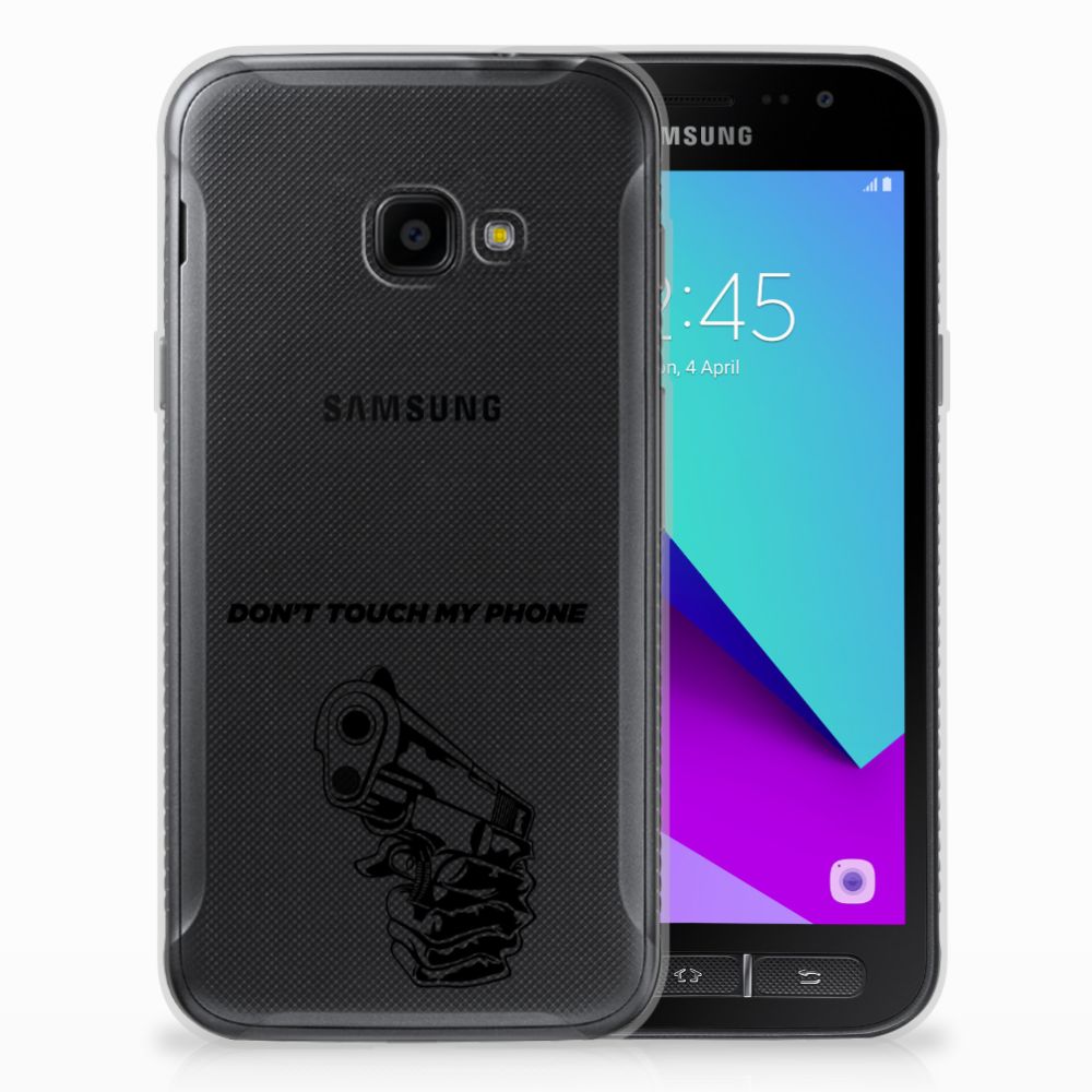 Samsung Galaxy Xcover 4 | Xcover 4s Silicone-hoesje Gun Don't Touch My Phone