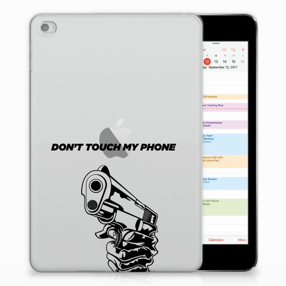 Apple iPad Mini 4 | Mini 5 (2019) Print Case Gun Don't Touch My Phone