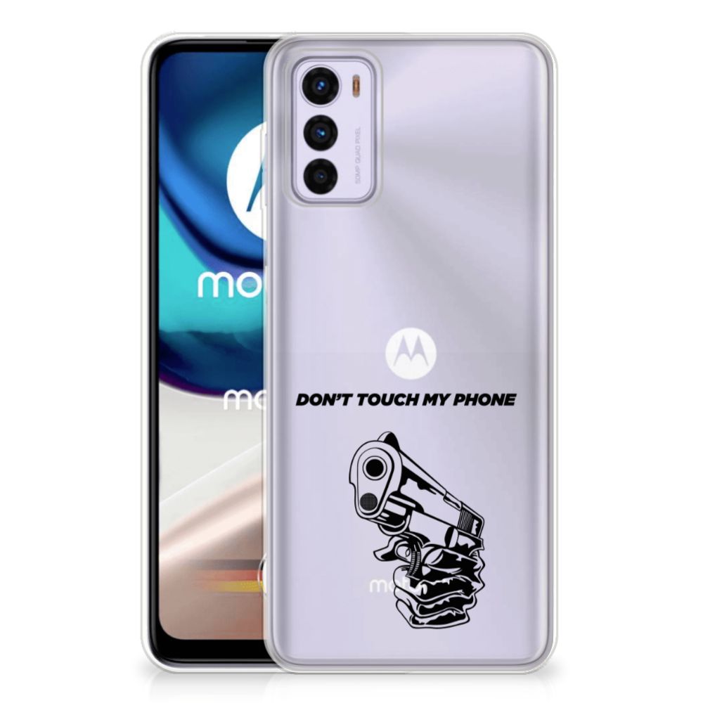 Motorola Moto G42 Silicone-hoesje Gun Don't Touch My Phone