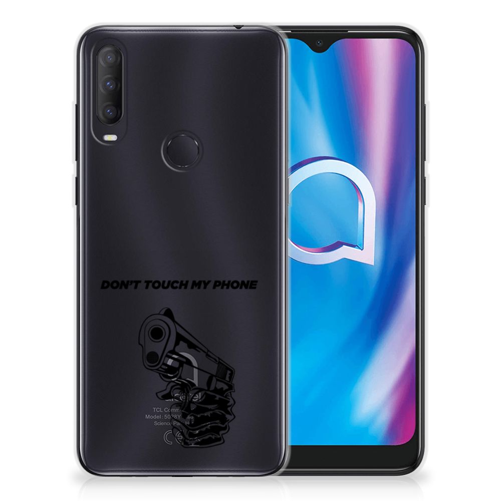 Alcatel 1S (2020) Silicone-hoesje Gun Don't Touch My Phone