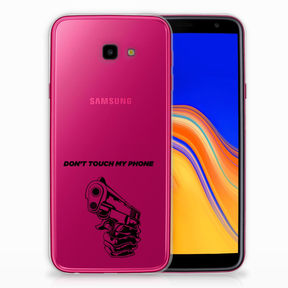 Samsung Galaxy J4 Plus (2018) Silicone-hoesje Gun Don't Touch My Phone
