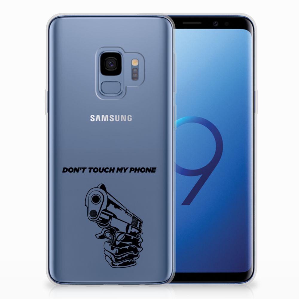 Samsung Galaxy S9 Silicone-hoesje Gun Don't Touch My Phone