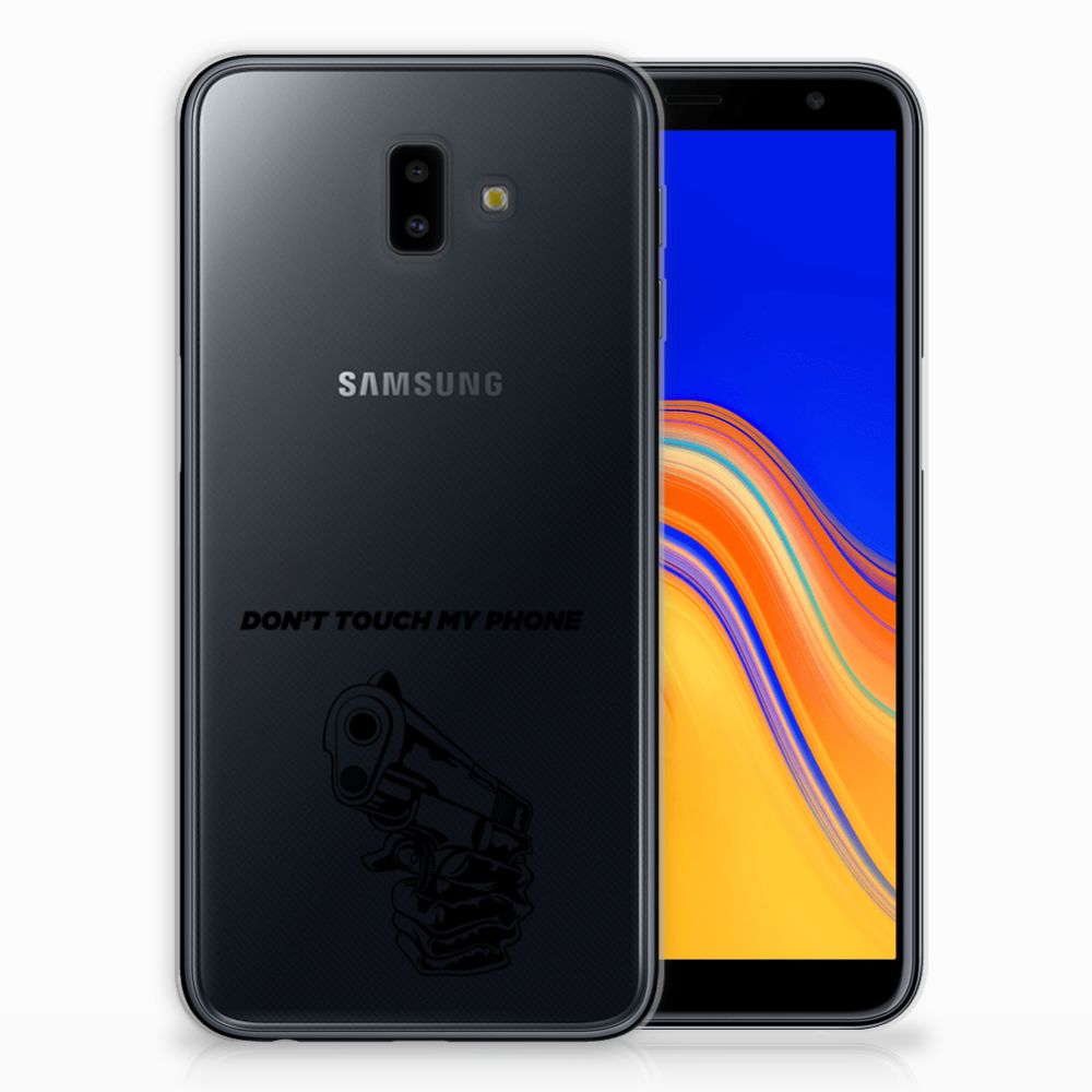 Samsung Galaxy J6 Plus (2018) Silicone-hoesje Gun Don't Touch My Phone