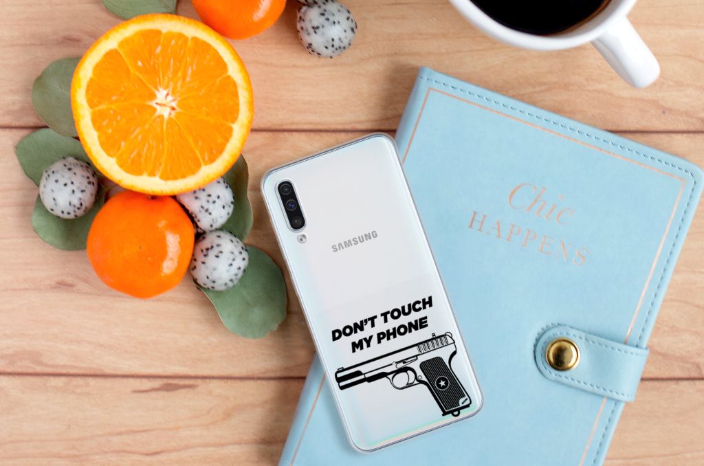 Samsung Galaxy A50 Silicone-hoesje Pistol DTMP