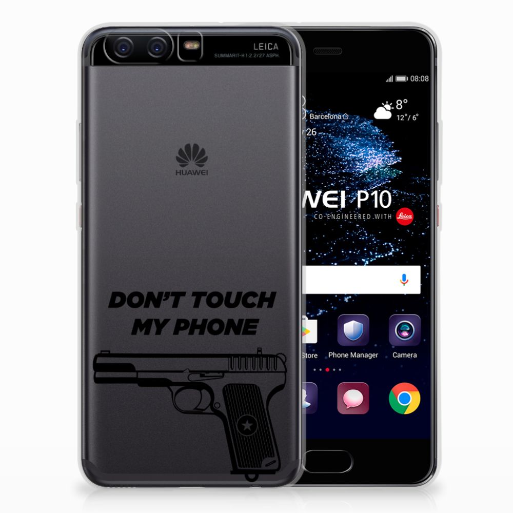 Huawei P10 Silicone-hoesje Pistol DTMP