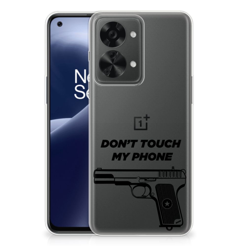 OnePlus Nord 2T Silicone-hoesje Pistol DTMP