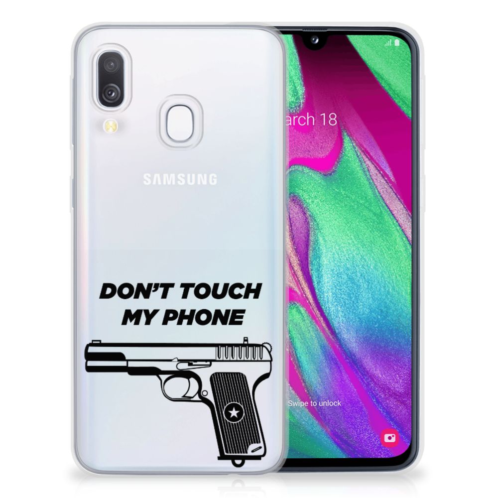 Samsung Galaxy A40 Silicone-hoesje Pistol DTMP