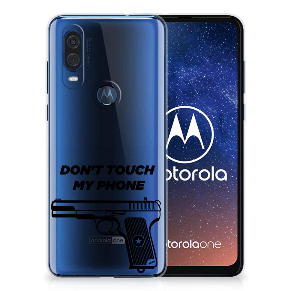 Motorola One Vision Silicone-hoesje Pistol DTMP