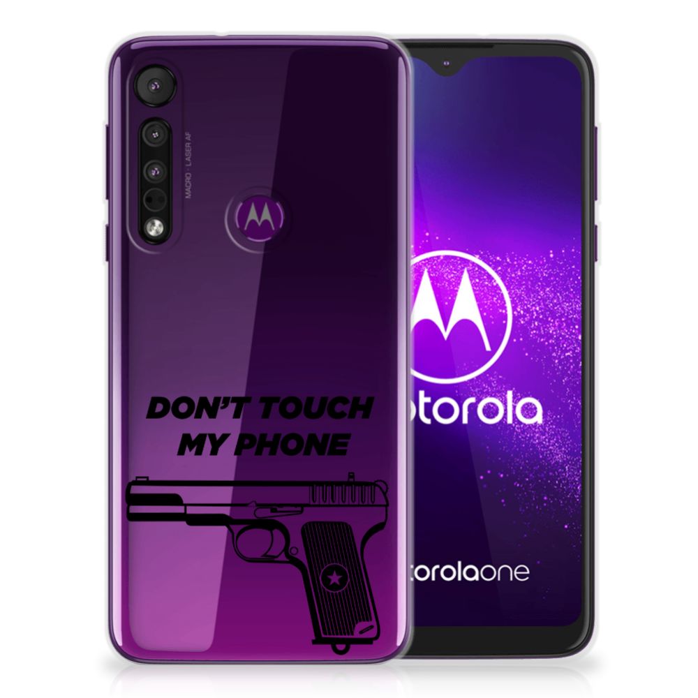 Motorola One Macro Silicone-hoesje Pistol DTMP
