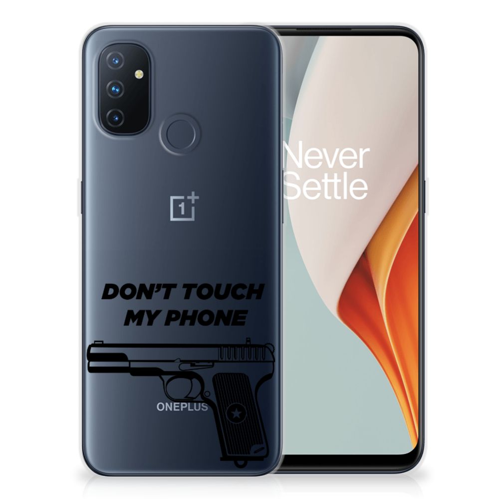 OnePlus Nord N100 Silicone-hoesje Pistol DTMP