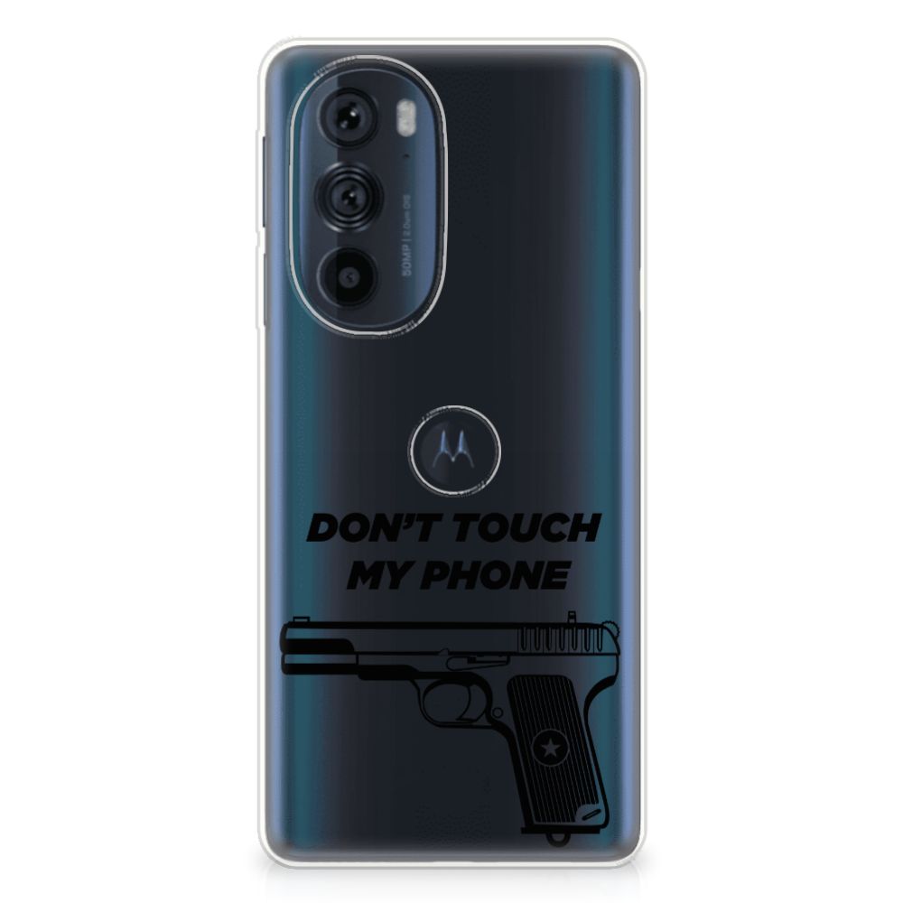 Motorola Edge 30 Pro Silicone-hoesje Pistol DTMP