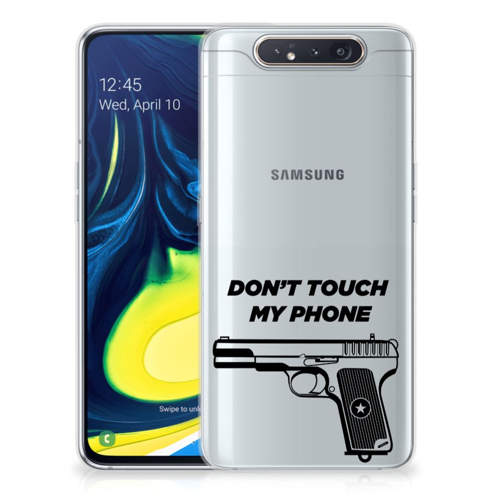 Samsung Galaxy A80 Silicone-hoesje Pistol DTMP