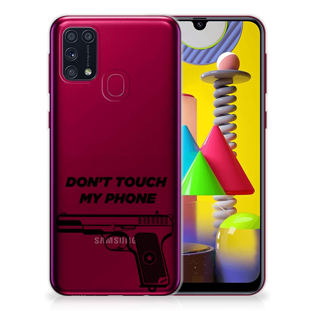 Samsung Galaxy M31 Silicone-hoesje Pistol DTMP