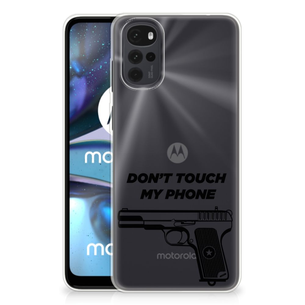 Motorola Moto G22 Silicone-hoesje Pistol DTMP