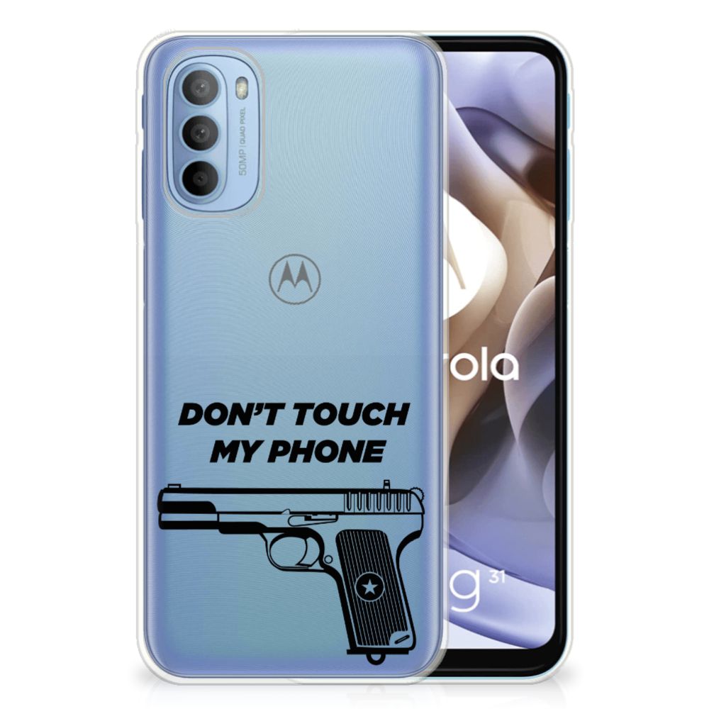 Motorola Moto G31 | G41 Silicone-hoesje Pistol DTMP