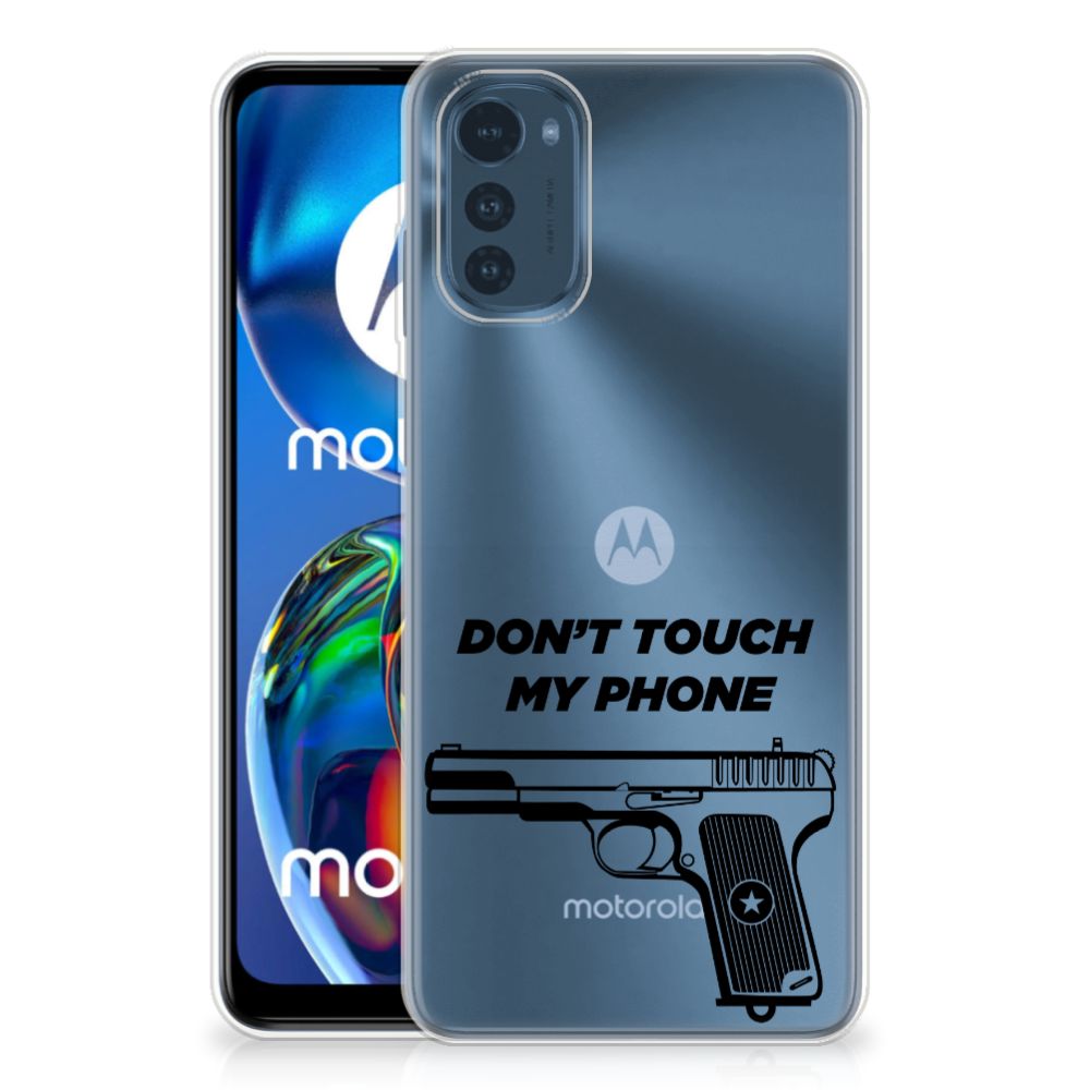 Motorola Moto E32/E32s Silicone-hoesje Pistol DTMP