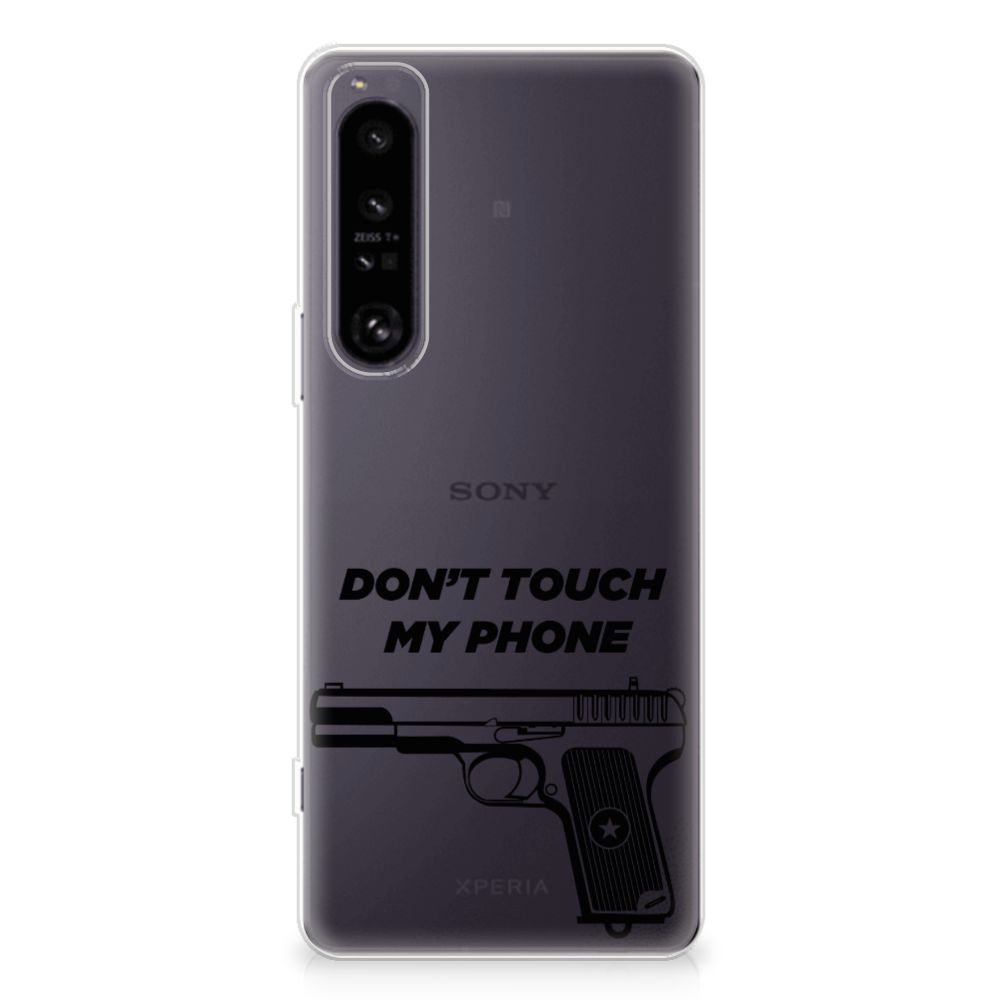 Sony Xperia 1 IV Silicone-hoesje Pistol DTMP