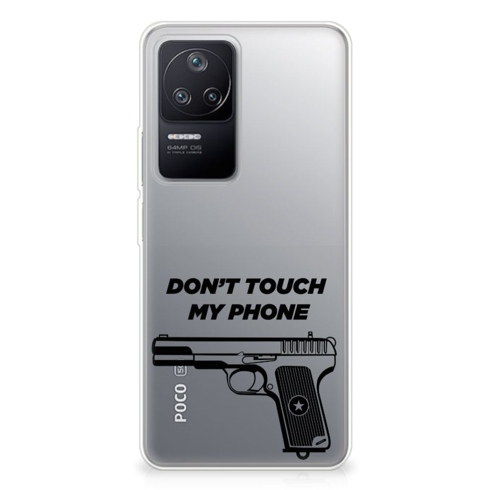 Xiaomi Poco F4 Silicone-hoesje Pistol DTMP