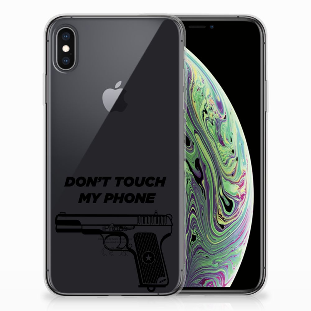 Apple iPhone Xs Max Silicone-hoesje Pistol DTMP