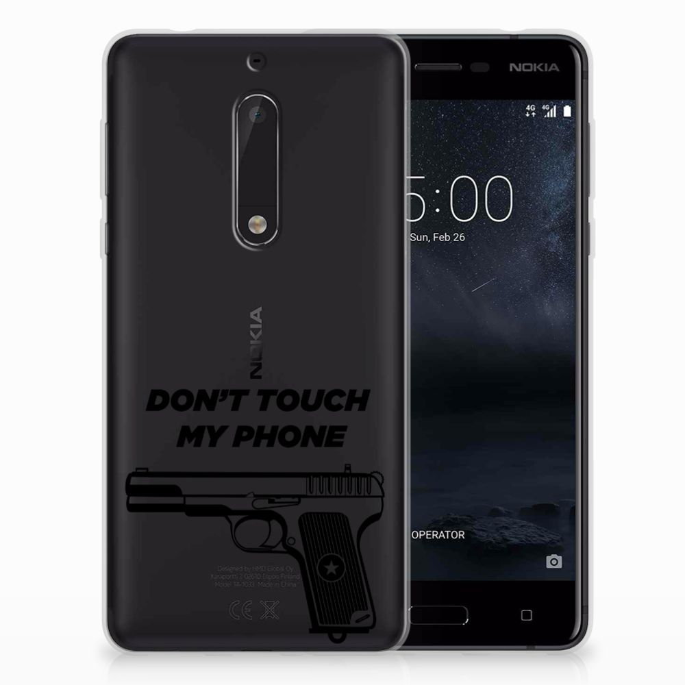 Nokia 5 Uniek TPU Hoesje Pistol DTMP
