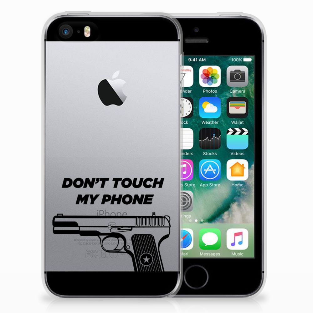 Apple iPhone SE | 5S Silicone-hoesje Pistol DTMP