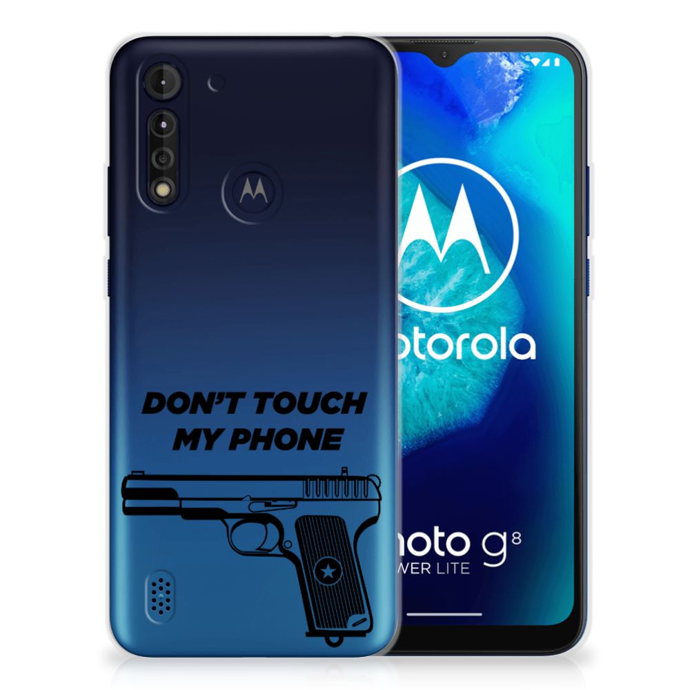 Motorola Moto G8 Power Lite Silicone-hoesje Pistol DTMP