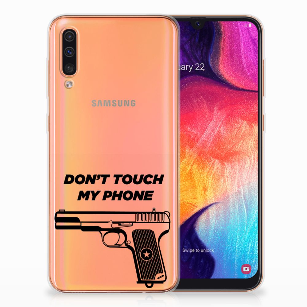 Samsung Galaxy A50 Silicone-hoesje Pistol DTMP