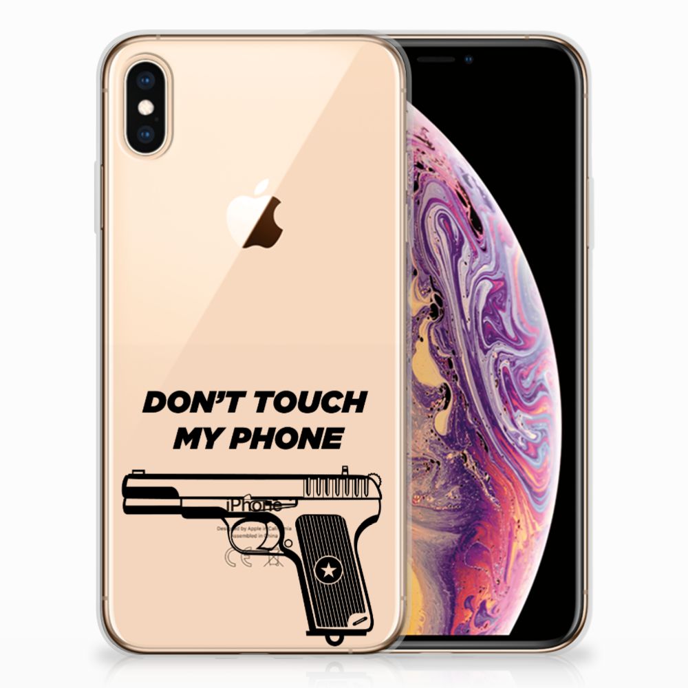 Apple iPhone Xs Max Silicone-hoesje Pistol DTMP