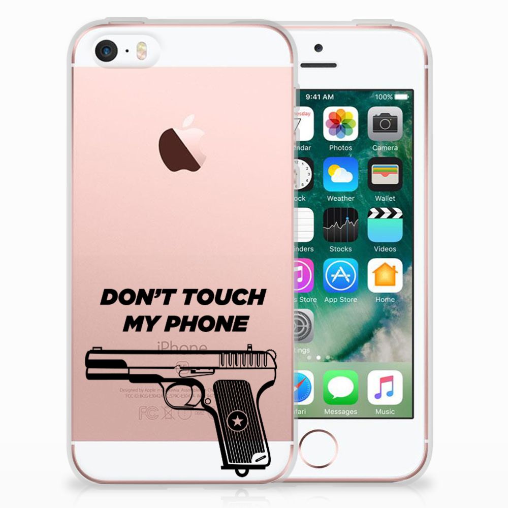 Apple iPhone SE | 5S Silicone-hoesje Pistol DTMP
