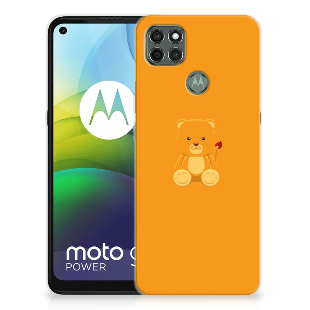 Motorola Moto G9 Power Telefoonhoesje met Naam Baby Beer