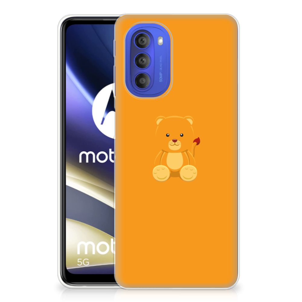 Motorola Moto G51 5G Telefoonhoesje met Naam Baby Beer