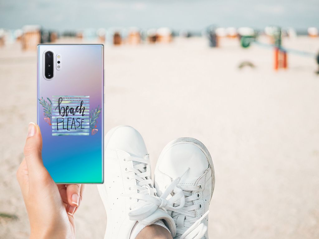 Samsung Galaxy Note 10 Plus Telefoonhoesje met Naam Boho Beach