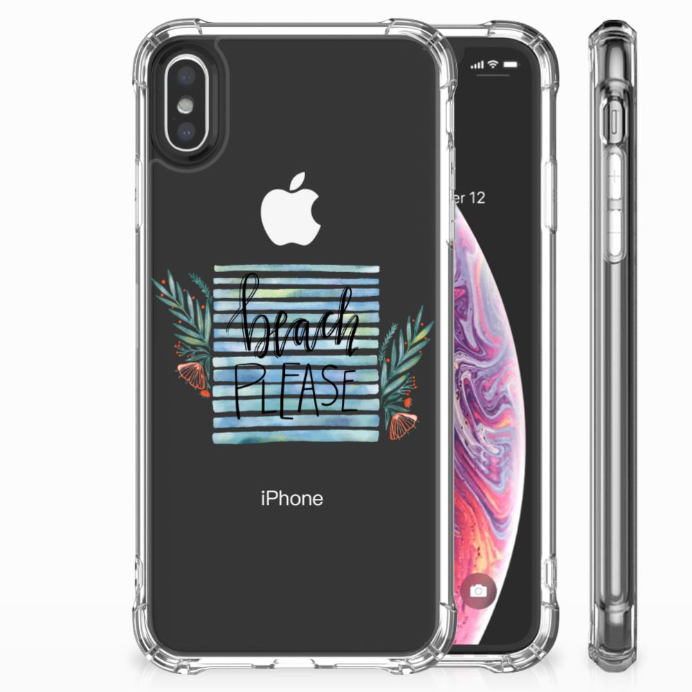 Apple iPhone Xs Max Stevig Bumper Hoesje Boho Beach