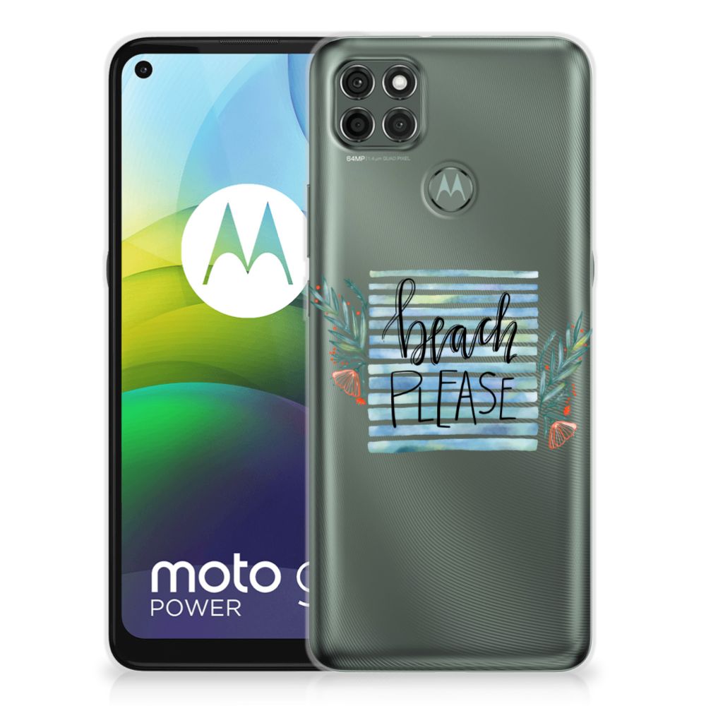 Motorola Moto G9 Power Telefoonhoesje met Naam Boho Beach