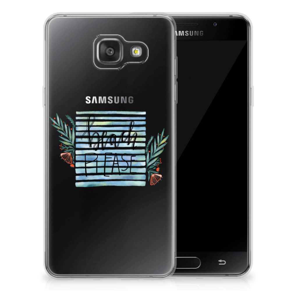 Samsung Galaxy A3 2016 Telefoonhoesje met Naam Boho Beach