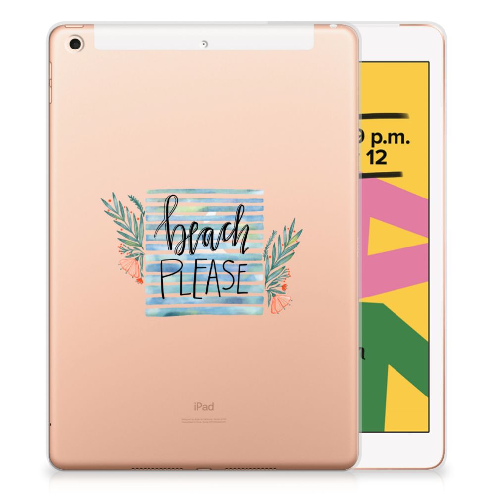Apple iPad 10.2 | iPad 10.2 (2020) | 10.2 (2021) Tablet Back Cover Boho Beach