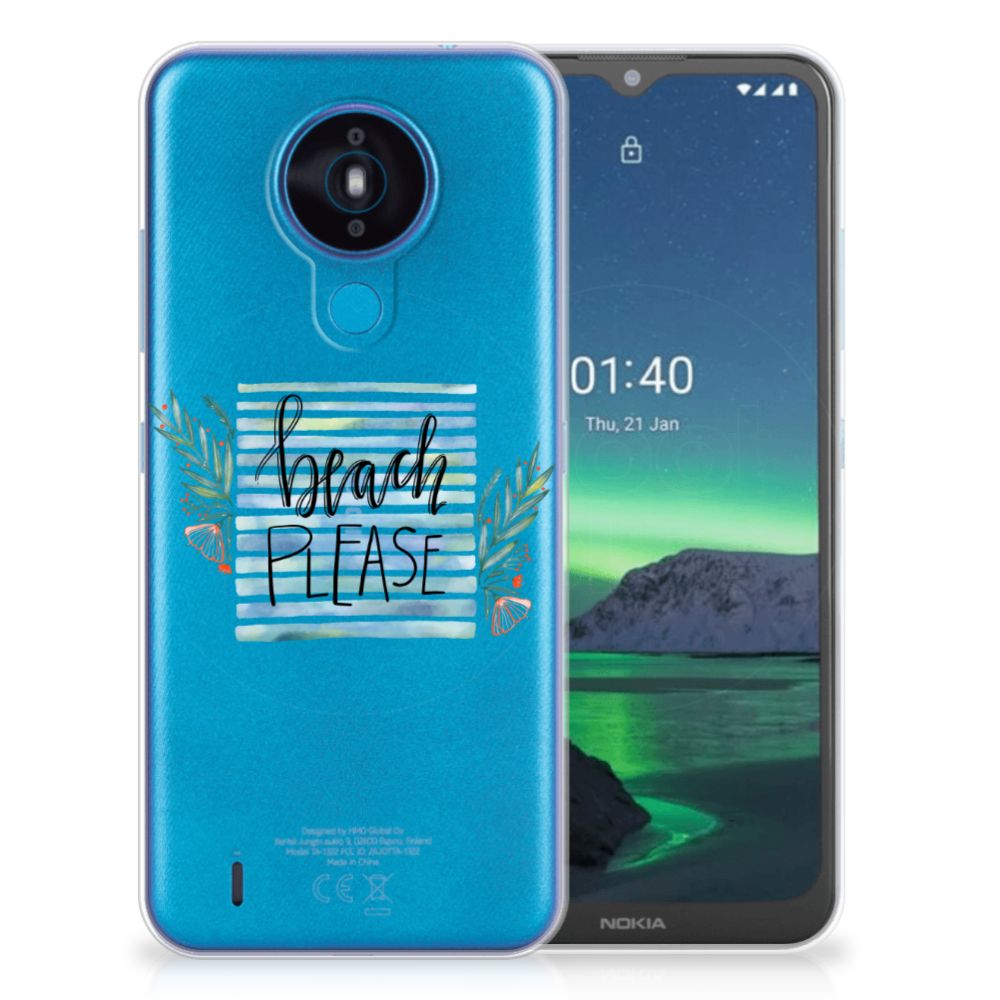 Nokia 1.4 Telefoonhoesje met Naam Boho Beach