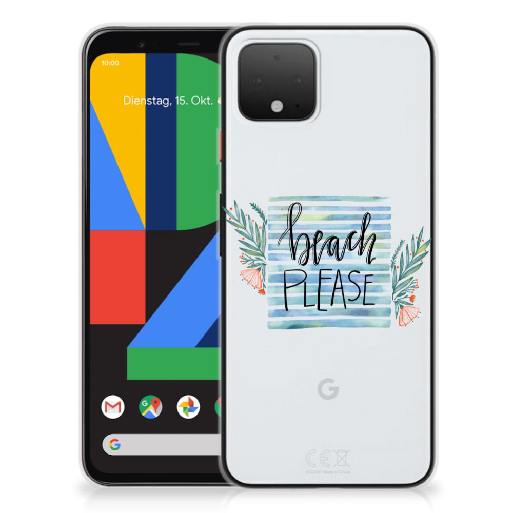 Google Pixel 4 Telefoonhoesje met Naam Boho Beach