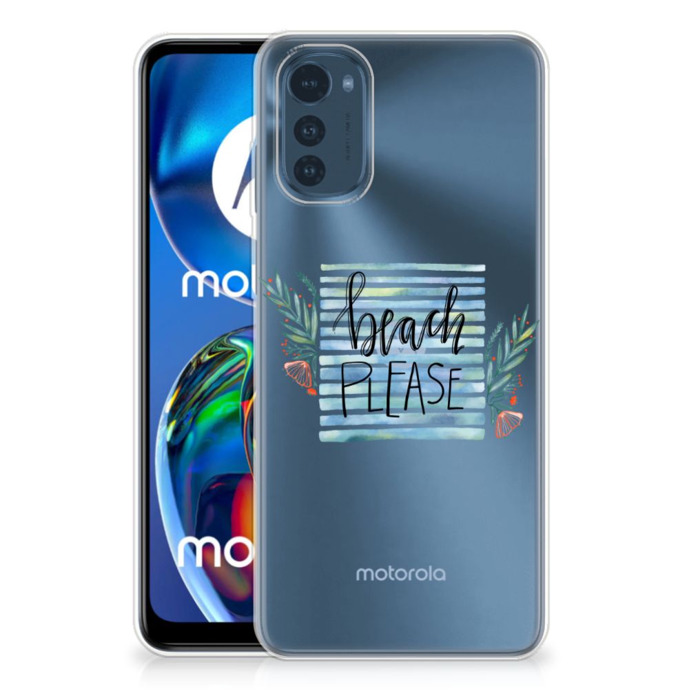 Motorola Moto E32/E32s Telefoonhoesje met Naam Boho Beach