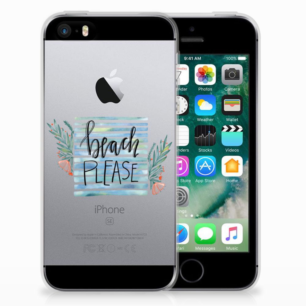 Apple iPhone SE | 5S Telefoonhoesje met Naam Boho Beach